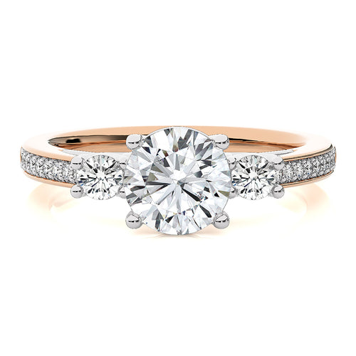 Classic Three-Stone Diamond Engagement Ring