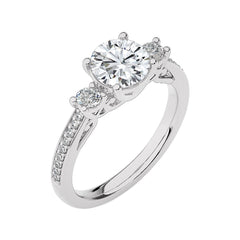 Classic Three-Stone Diamond Engagement Ring