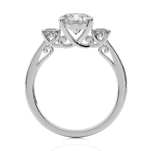 Classic Three-Stone Diamond Engagement Ring