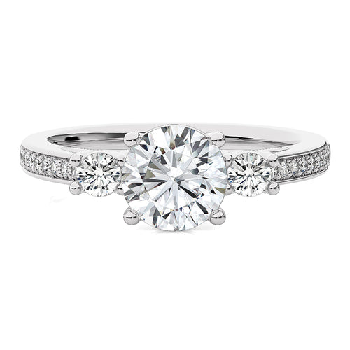 Classic Three-Stone Diamond Engagement Ring