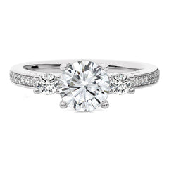 Classic Three-Stone Diamond Engagement Ring