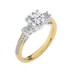 Classic Three-Stone Diamond Engagement Ring