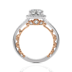 Classic Gleam Bazel and Halo Diamond Engagement Ring