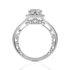 Classic Gleam Bazel and Halo Diamond Engagement Ring