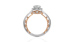 Classic Gleam Bazel and Halo Diamond Engagement Ring
