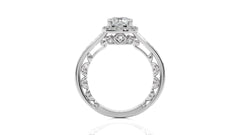 Classic Gleam Bazel and Halo Diamond Engagement Ring