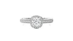Classic Gleam Bazel and Halo Diamond Engagement Ring