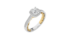 Classic Gleam Bazel and Halo Diamond Engagement Ring