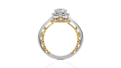 Classic Gleam Bazel and Halo Diamond Engagement Ring
