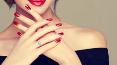 Aura Vintage Diamond Halo Engagement Ring