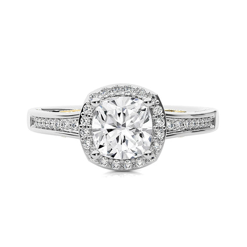 Designer Nobel Diamond Halo Engagement Ring