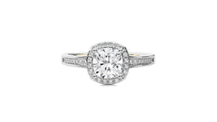 Designer Nobel Diamond Halo Engagement Ring