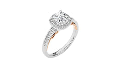 Designer Nobel Diamond Halo Engagement Ring