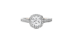Designer Nobel Diamond Halo Engagement Ring