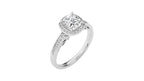 Designer Nobel Diamond Halo Engagement Ring