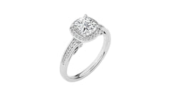 Designer Nobel Diamond Halo Engagement Ring