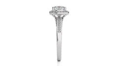 Designer Nobel Diamond Halo Engagement Ring