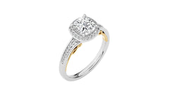 Designer Nobel Diamond Halo Engagement Ring