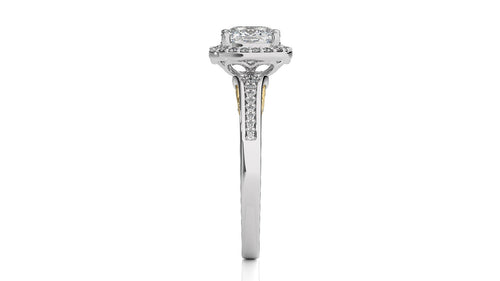 Designer Nobel Diamond Halo Engagement Ring