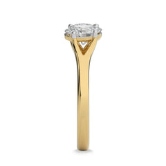 1 3/4 CT. Oval and Round Two Stone Lab Created Diamond Engagement Ring