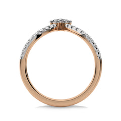 1/4 CT. Chevron Round Lab Created Diamond Wedding Band