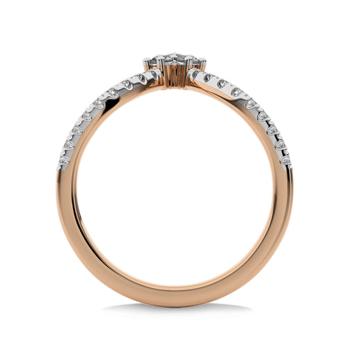 1/4 CT. Chevron Round Lab Created Diamond Wedding Band