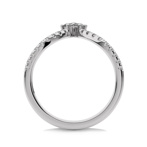 1/4 CT. Chevron Round Lab Created Diamond Wedding Band