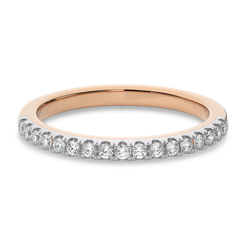 1/4 CT. Round Natural Diamond Half Eternity Band