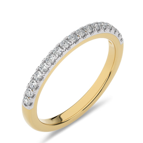 1/4 CT. Round Natural Diamond Half Eternity Band