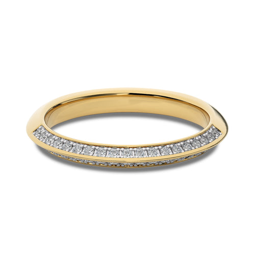 1/5 CT. Knife Edge Round Lab Created Diamond  Wedding Band