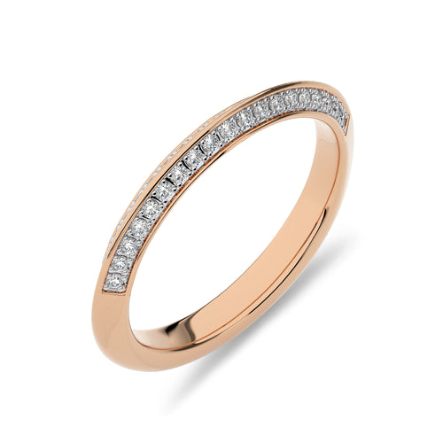 1/5 CT. Knife Edge Round Lab Created Diamond  Wedding Band