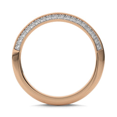 1/5 CT. Knife Edge Round Lab Created Diamond  Wedding Band