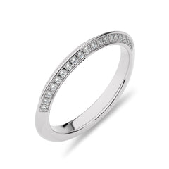 1/5 CT. Knife Edge Round Lab Created Diamond  Wedding Band