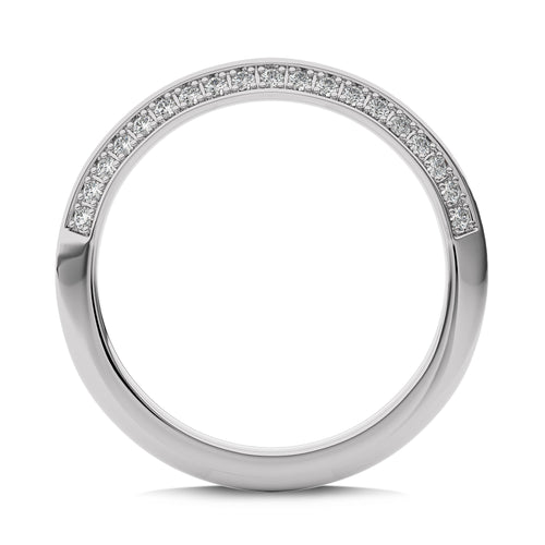 1/5 CT. Knife Edge Round Lab Created Diamond  Wedding Band