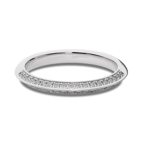 1/5 CT. Knife Edge Round Lab Created Diamond  Wedding Band