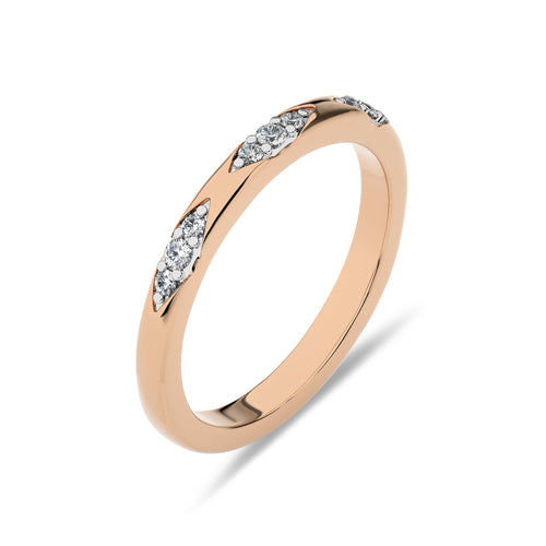 1/10 CT. Past,Present and Future Round Lab Created Diamond  Wedding Band