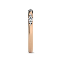 1/10 CT. Past,Present and Future Round Lab Created Diamond  Wedding Band