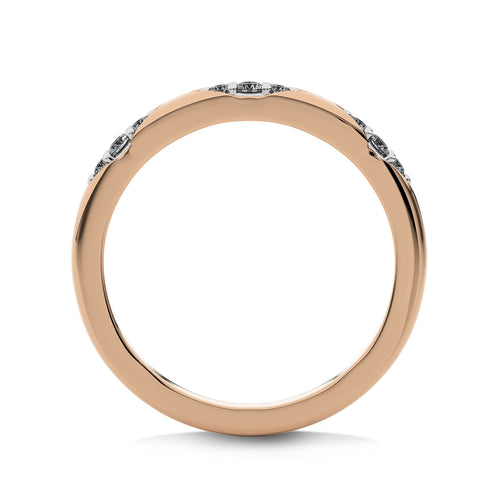 1/10 CT. Past,Present and Future Round Lab Created Diamond  Wedding Band