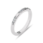 1/10 CT. Past,Present and Future Round Lab Created Diamond  Wedding Band