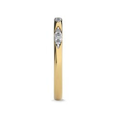 1/10 CT. Past,Present and Future Round Lab Created Diamond  Wedding Band