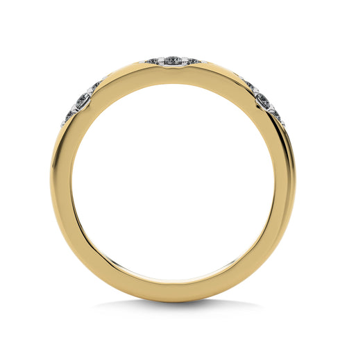 1/10 CT. Past,Present and Future Round Lab Created Diamond  Wedding Band