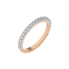 1/4 CT. Round  Lab Created Diamond Half Eternity Band