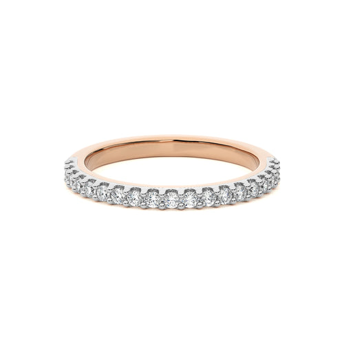 1/4 CT. Round  Natural Diamond Half Eternity Band