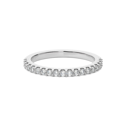 1/4 CT. Round  Natural Diamond Half Eternity Band