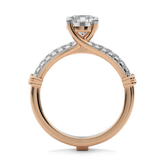 1 1/2 CT. Luminous Love Round Lab Created Diamond Ring with Enhancer