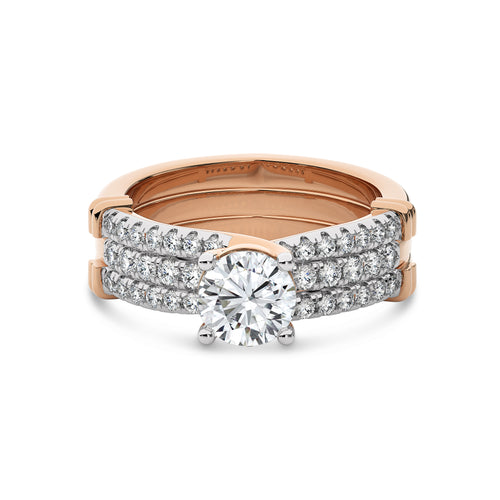 1 1/2 CT. Luminous Love Round Lab Created Diamond Ring with Enhancer