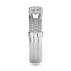 1 1/2 CT. Luminous Love Round Lab Created Diamond Ring with Enhancer