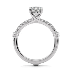 1 1/2 CT. Luminous Love Round Lab Created Diamond Ring with Enhancer