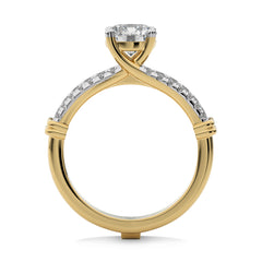 1 1/2 CT. Luminous Love Round Lab Created Diamond Ring with Enhancer