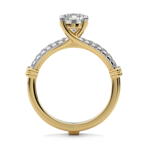 1 1/2 CT. Luminous Love Round Lab Created Diamond Ring with Enhancer